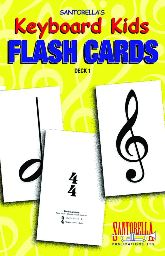 Teachers Aid Products TS224 Keyboard Kids Flash Cards Deck 1