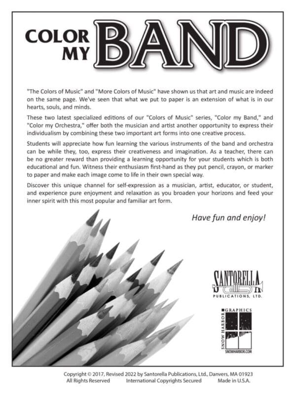 Color My Band Coloring Book Page2