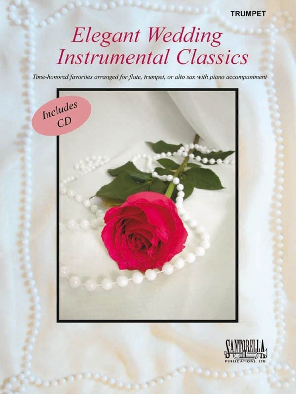 A book cover with a rose and pearls