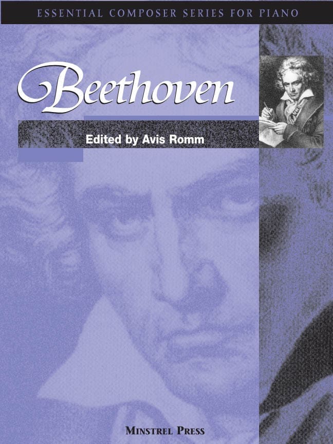 A close up of the cover of beethoven