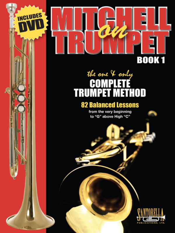 A book cover with a picture of a trumpet.