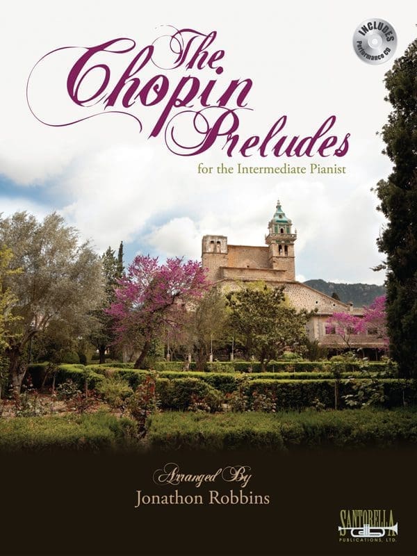 A book cover with a castle and garden in the background.