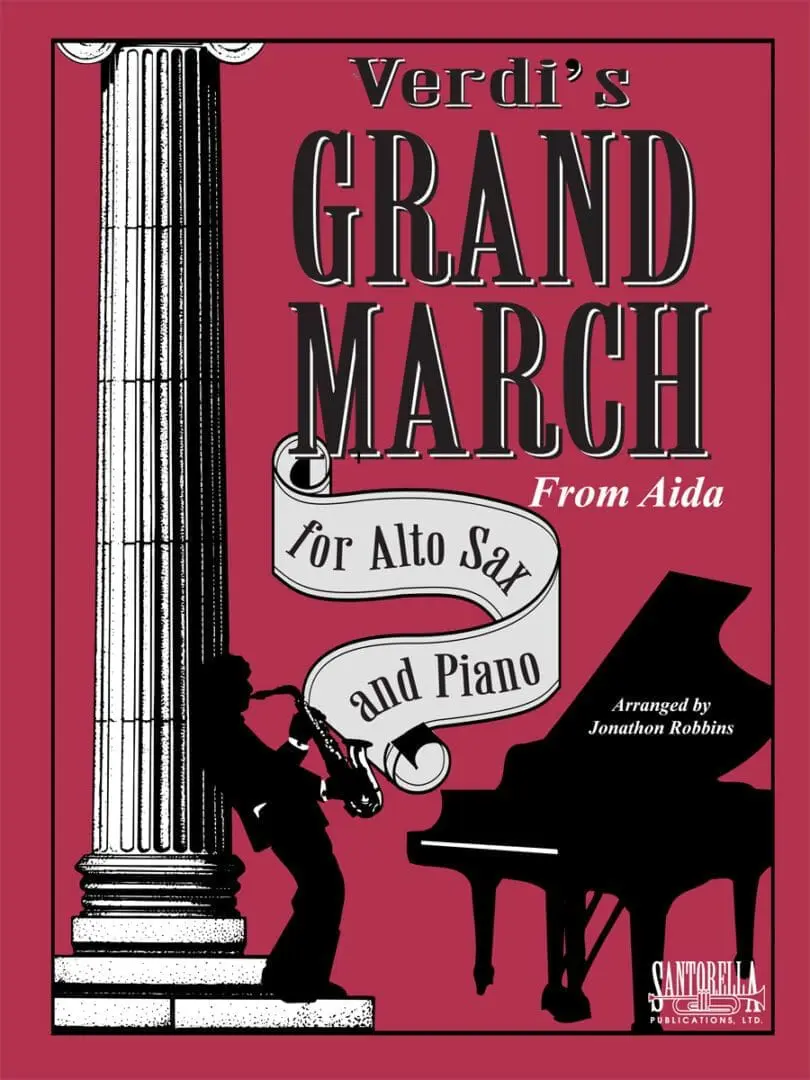 A book cover with a piano and a column.