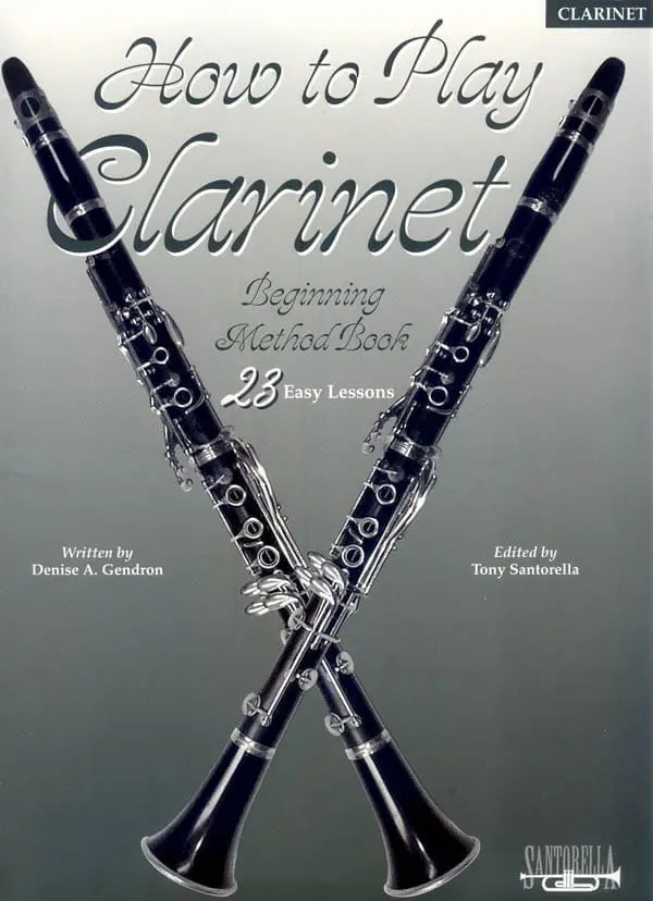 A book cover with two crossed oboe instruments.
