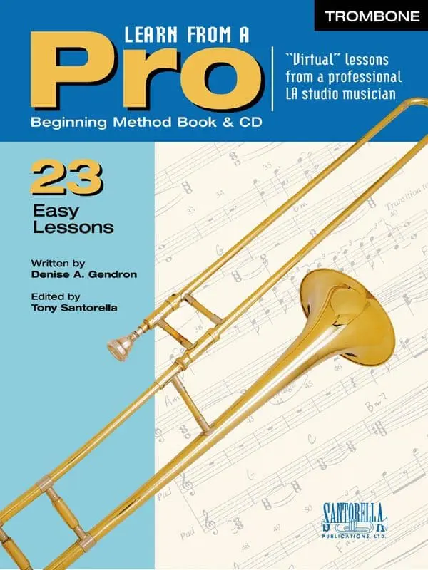 A trombone book with 2 3 lessons and cd