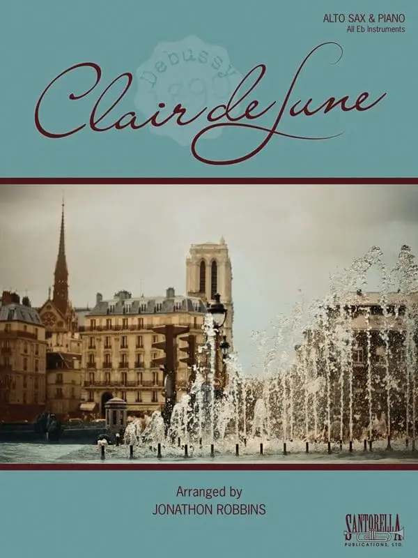 A book cover with the title of clair de june.