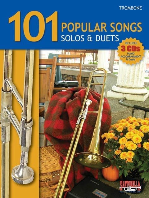 A book cover with pictures of musical instruments.