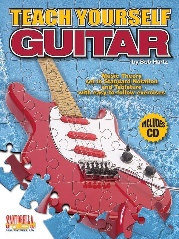 A puzzle with a guitar on it