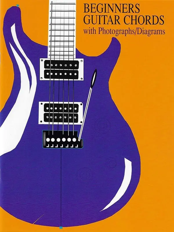 A purple guitar with the strings missing.