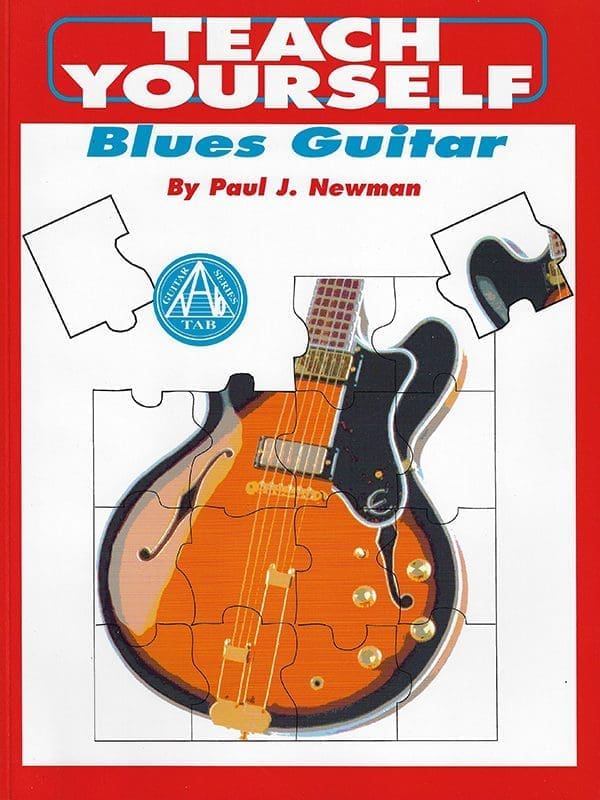 A book cover with an image of a guitar.