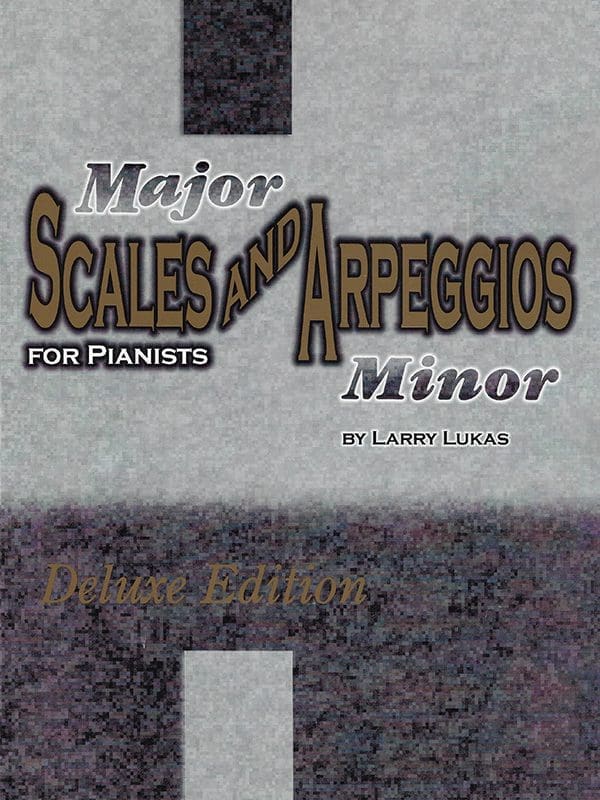 A book cover with the title of major scales and arpeggios for pianists.