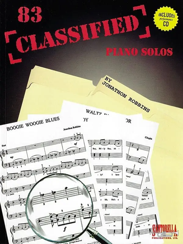 A sheet music book with some notes on it