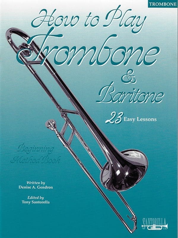 A book cover with a trombone and baritone.