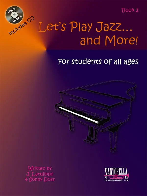 A piano book cover with a picture of a piano