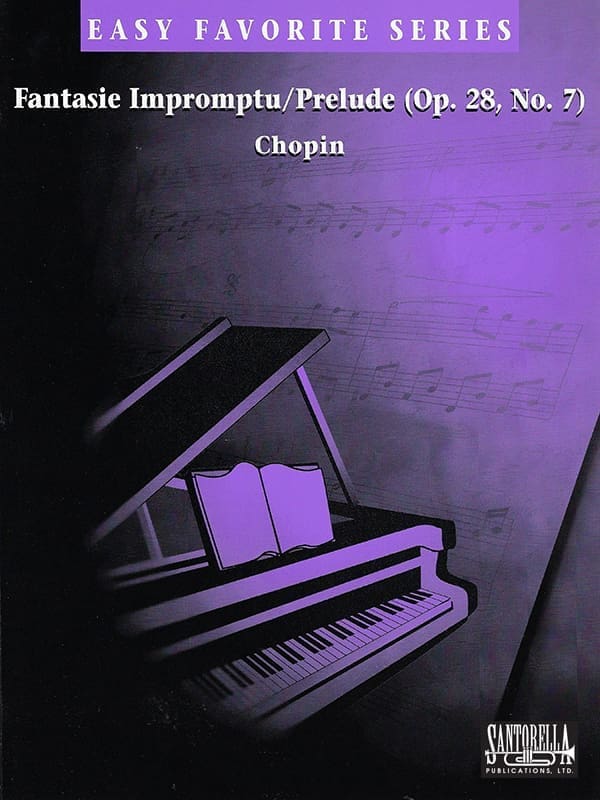 A purple piano with a book on top of it.