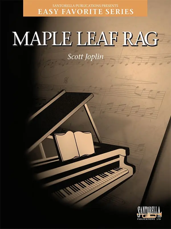 A book cover with an image of a piano.